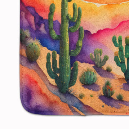 Cactus in Color Memory Foam Kitchen Mat - Loft&Timber