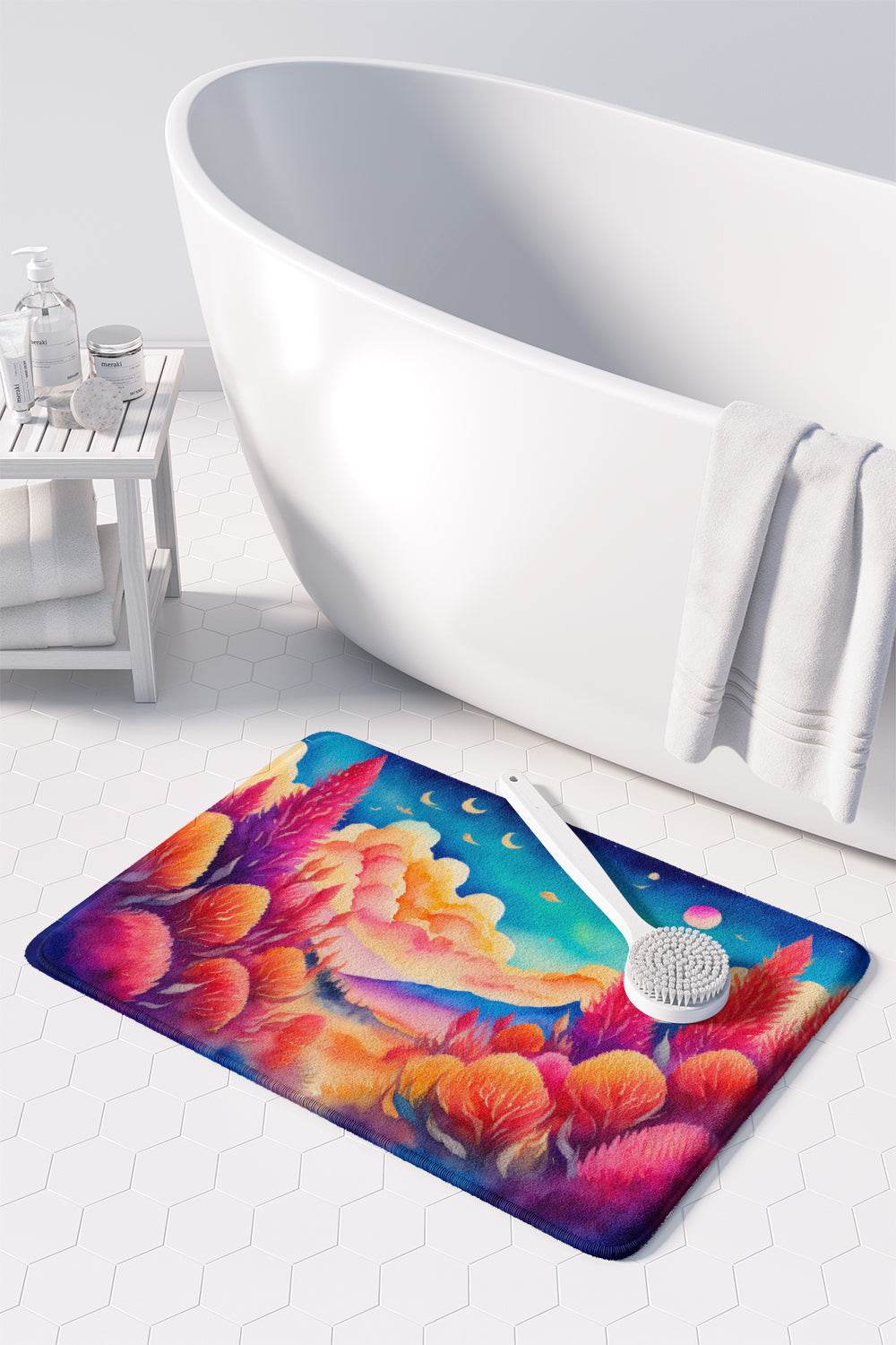 Celosia in Color Memory Foam Kitchen Mat - Loft&Timber