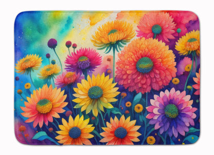 Chrysanthemums in Color Memory Foam Kitchen Mat - Loft&Timber