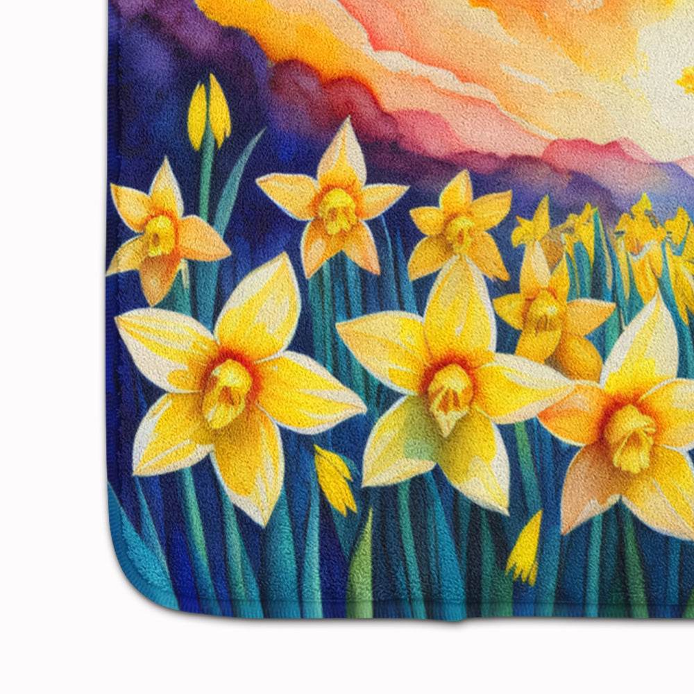 Daffodils in Color Memory Foam Kitchen Mat - Loft&Timber