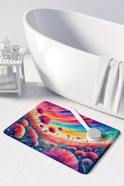 Dianthus in Color Memory Foam Kitchen Mat - Loft&Timber