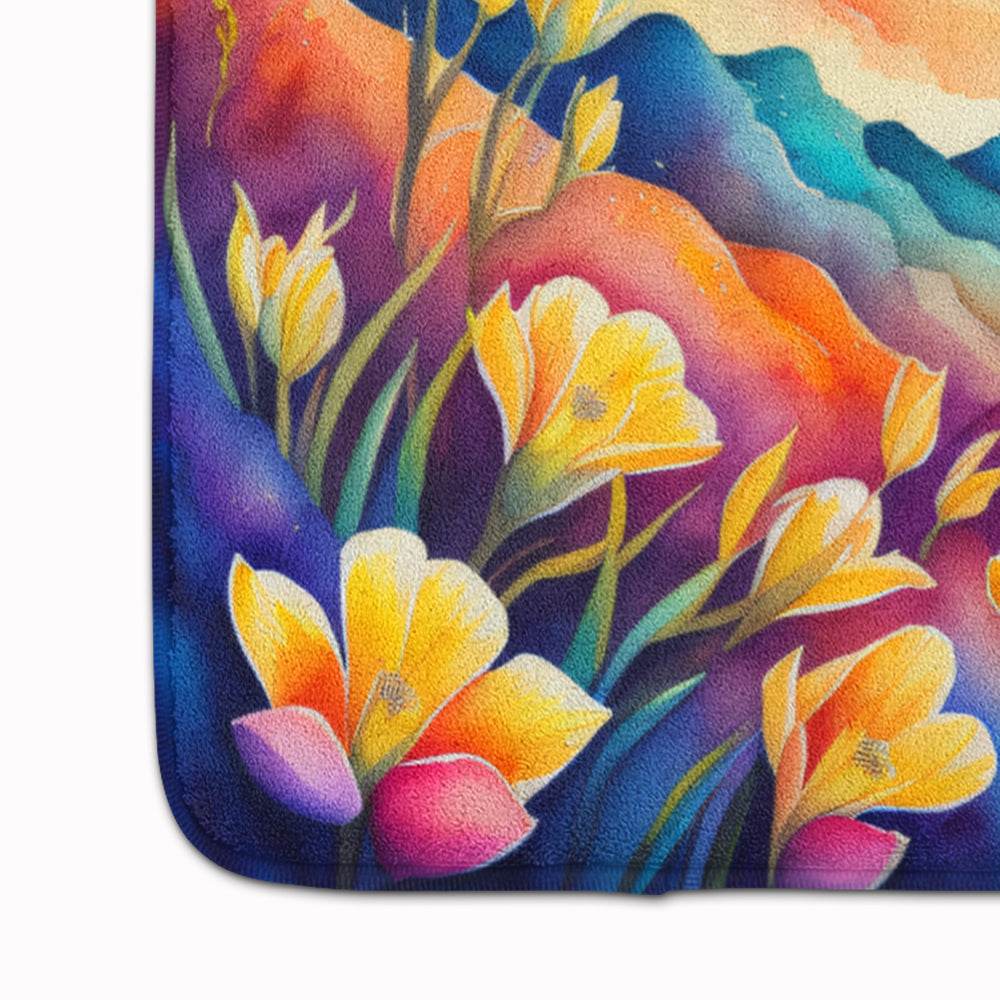 Freesia in Color Memory Foam Kitchen Mat - Loft&Timber