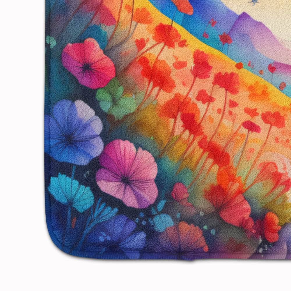 Geraniums in Color Memory Foam Kitchen Mat - Loft&Timber