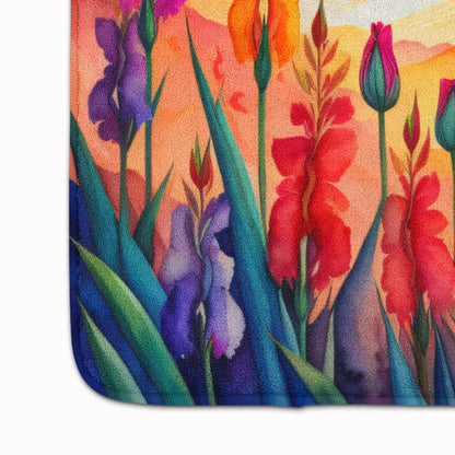 Gladiolus in Color Memory Foam Kitchen Mat - Loft&Timber