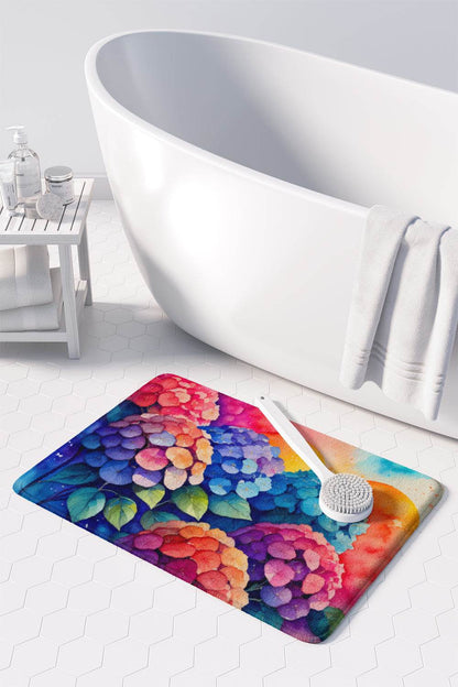 Hydrangeas in Color Memory Foam Kitchen Mat - Loft&Timber