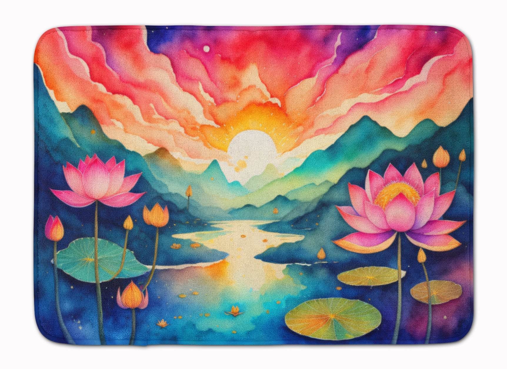 Lotus in Color Memory Foam Kitchen Mat - Loft&Timber