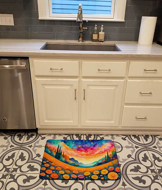 Marigolds in Color Memory Foam Kitchen Mat - Loft&Timber