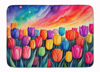 Tulips in Color Memory Foam Kitchen Mat - Loft&Timber