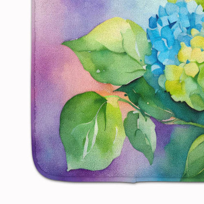 Hydrangeas in Watercolor Memory Foam Kitchen Mat - Loft&Timber