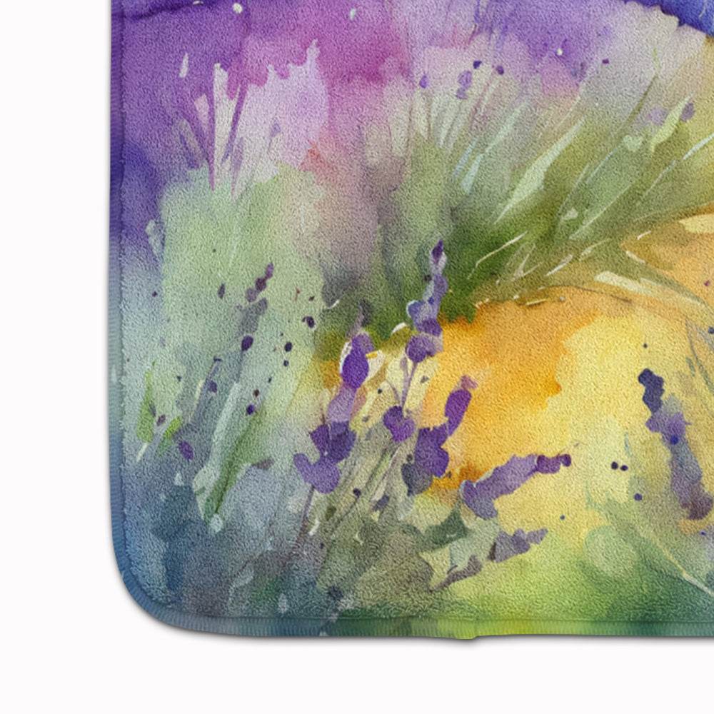 Lavender in Watercolor Memory Foam Kitchen Mat - Loft&Timber