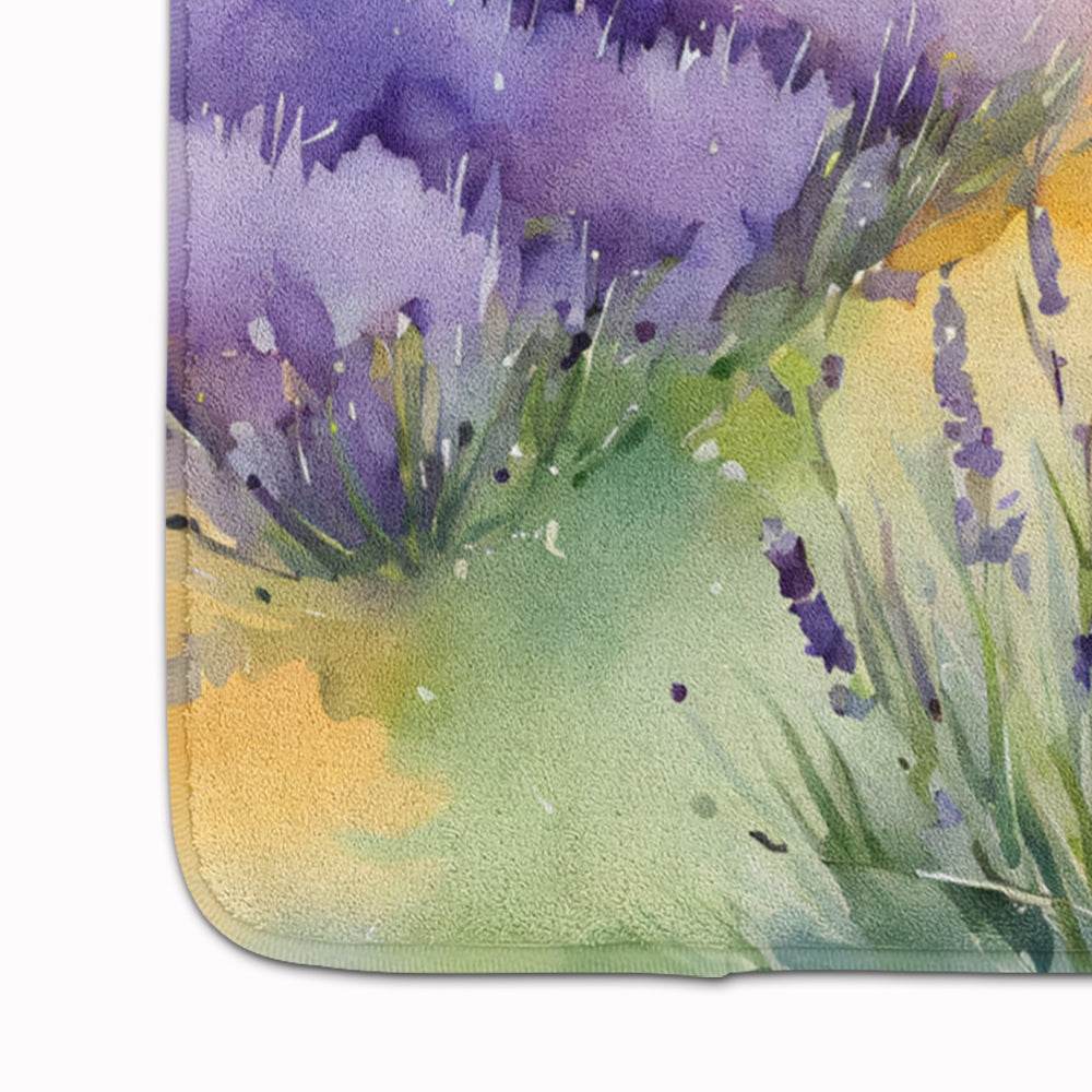 Lavender in Watercolor Memory Foam Kitchen Mat - Loft&Timber