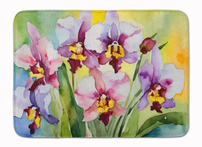 Orchids in Watercolor Memory Foam Kitchen Mat - Loft&Timber