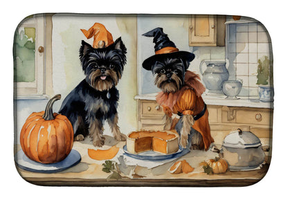 Affenpinscher Fall Kitchen Pumpkins Dish Drying Mat - Loft&Timber