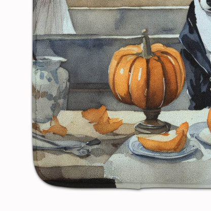 Basenji Fall Kitchen Pumpkins Memory Foam Kitchen Mat - Loft&Timber
