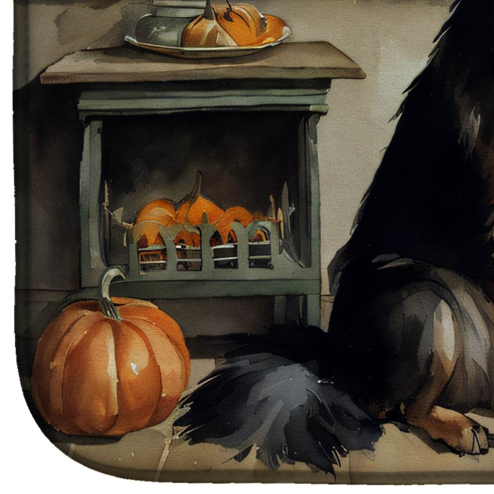 Belgian Tervuren Fall Kitchen Pumpkins Dish Drying Mat - Loft&Timber