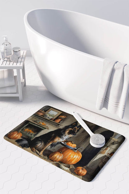 Belgian Tervuren Fall Kitchen Pumpkins Memory Foam Kitchen Mat - Loft&Timber