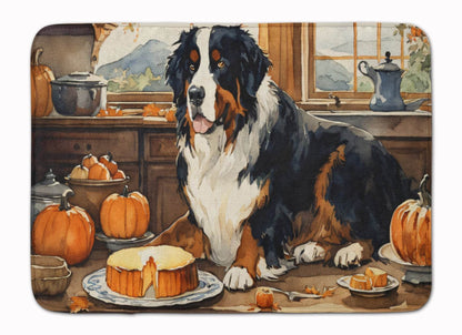 Bernese Mountain Dog Fall Kitchen Pumpkins Memory Foam Kitchen Mat - Loft&Timber