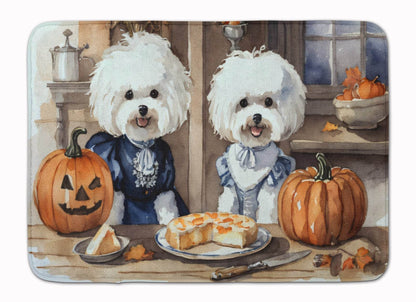 Bichon Frise Fall Kitchen Pumpkins Memory Foam Kitchen Mat - Loft&Timber