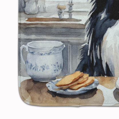 Border Collie Fall Kitchen Pumpkins Memory Foam Kitchen Mat - Loft&Timber