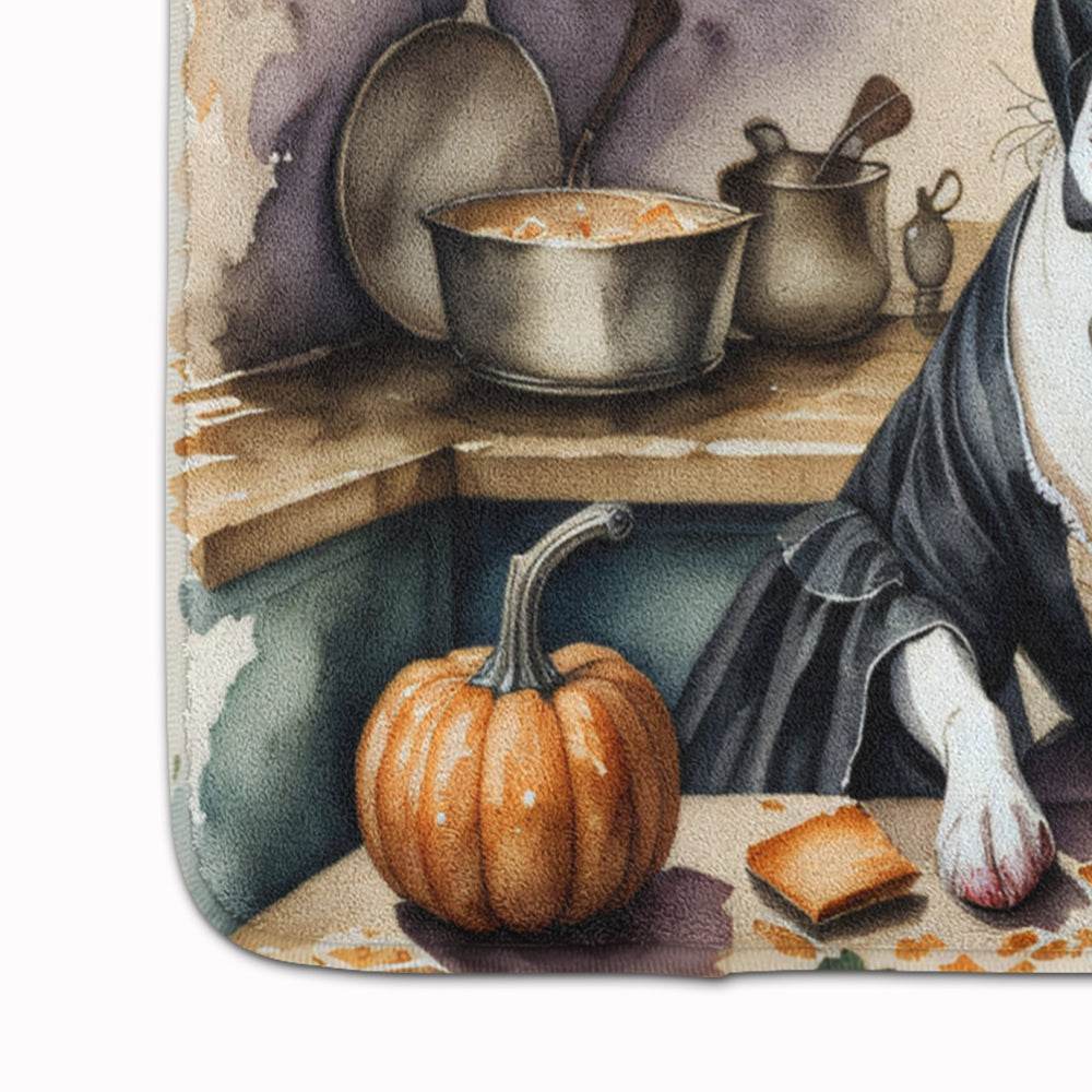 Boston Terrier Fall Kitchen Pumpkins Memory Foam Kitchen Mat - Loft&Timber