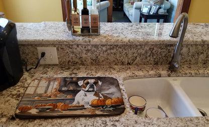 Boxer Fall Kitchen Pumpkins Dish Drying Mat - Loft&Timber