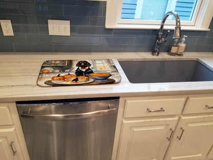 Boykin Spaniel Fall Kitchen Pumpkins Dish Drying Mat - Loft&Timber