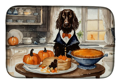 Boykin Spaniel Fall Kitchen Pumpkins Dish Drying Mat - Loft&Timber