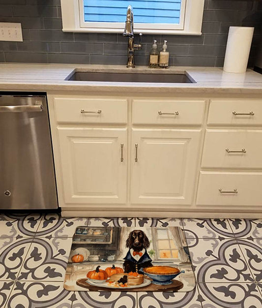 Boykin Spaniel Fall Kitchen Pumpkins Memory Foam Kitchen Mat - Loft&Timber