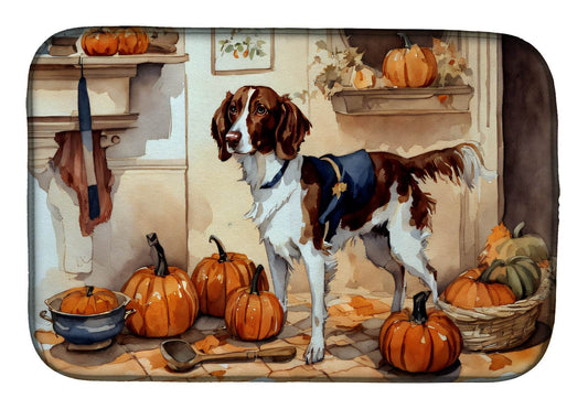 Brittany Fall Kitchen Pumpkins Dish Drying Mat - Loft&Timber
