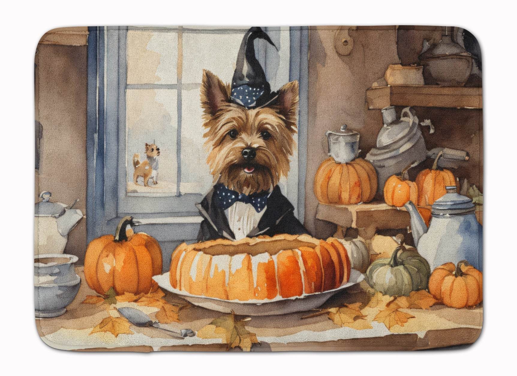 Cairn Terrier Fall Kitchen Pumpkins Memory Foam Kitchen Mat - Loft&Timber