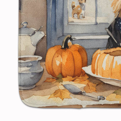 Cairn Terrier Fall Kitchen Pumpkins Memory Foam Kitchen Mat - Loft&Timber