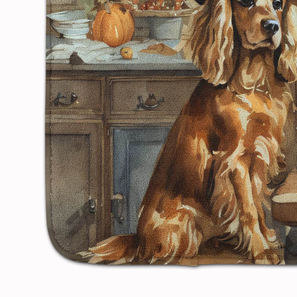 Cocker Spaniel Fall Kitchen Pumpkins Memory Foam Kitchen Mat - Loft&Timber