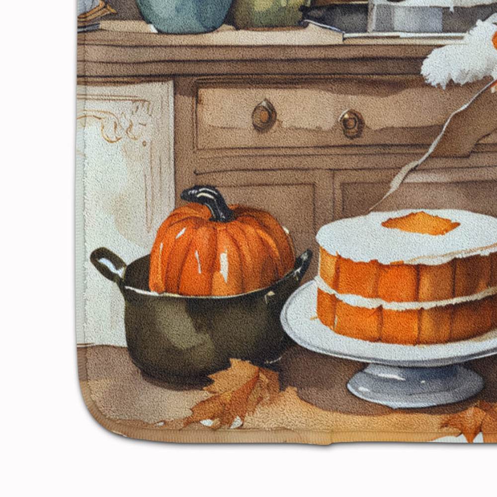 Coton De Tulear Fall Kitchen Pumpkins Memory Foam Kitchen Mat - Loft&Timber