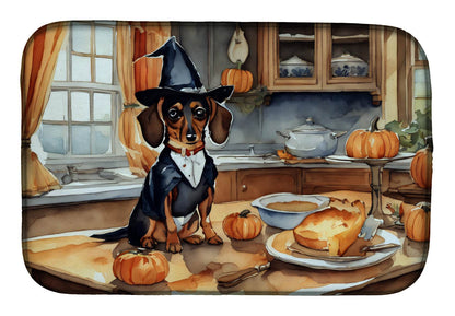 Dachshund Fall Kitchen Pumpkins Dish Drying Mat - Loft&Timber