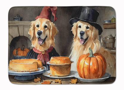 Golden Retriever Fall Kitchen Pumpkins Memory Foam Kitchen Mat - Loft&Timber