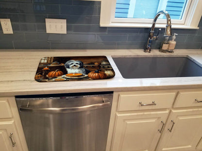 Havanese Fall Kitchen Pumpkins Dish Drying Mat - Loft&Timber