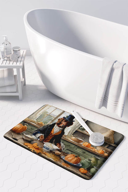Irish Setter Fall Kitchen Pumpkins Memory Foam Kitchen Mat - Loft&Timber