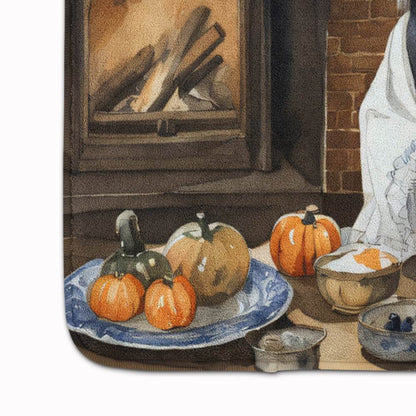 Japanese Chin Fall Kitchen Pumpkins Memory Foam Kitchen Mat - Loft&Timber