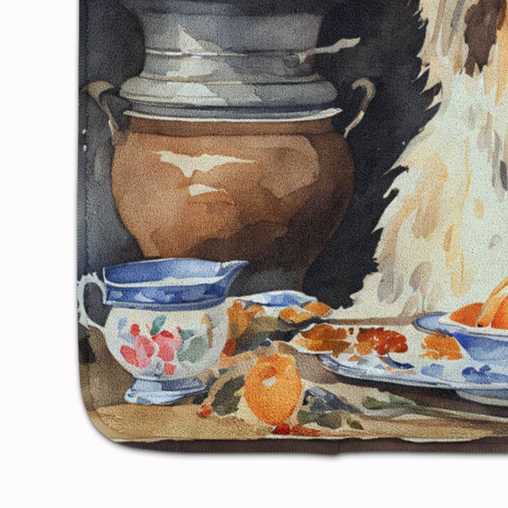 Tibetan Mastiff Fall Kitchen Pumpkins Memory Foam Kitchen Mat - Loft&Timber