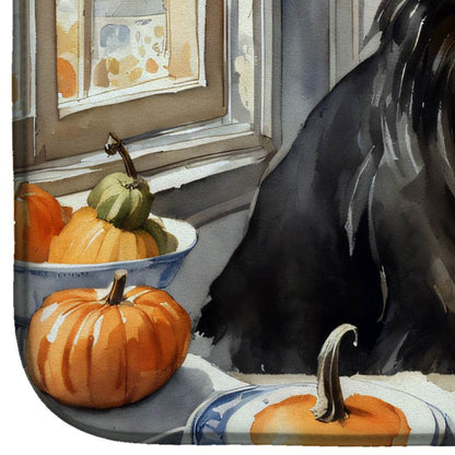 Belgian Sheepdog Fall Kitchen Pumpkins Dish Drying Mat - Loft&Timber