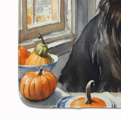 Belgian Sheepdog Fall Kitchen Pumpkins Memory Foam Kitchen Mat - Loft&Timber