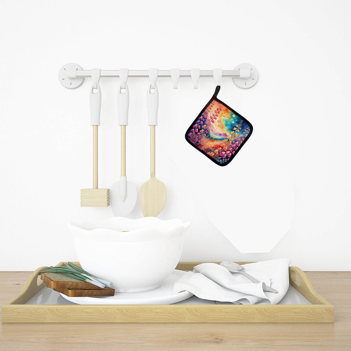 Colorful Snapdragon Pair of Pot Holders - Loft&Timber