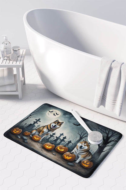 Akita Spooky Halloween Memory Foam Kitchen Mat - Loft&Timber