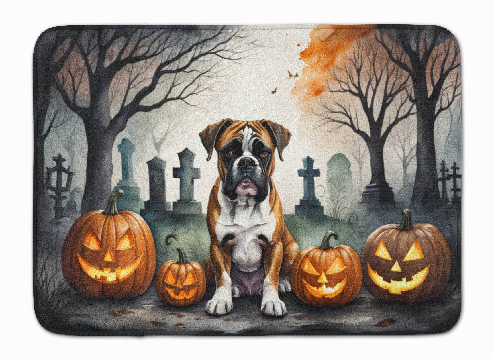 Boxer Spooky Halloween Memory Foam Kitchen Mat - Loft&Timber