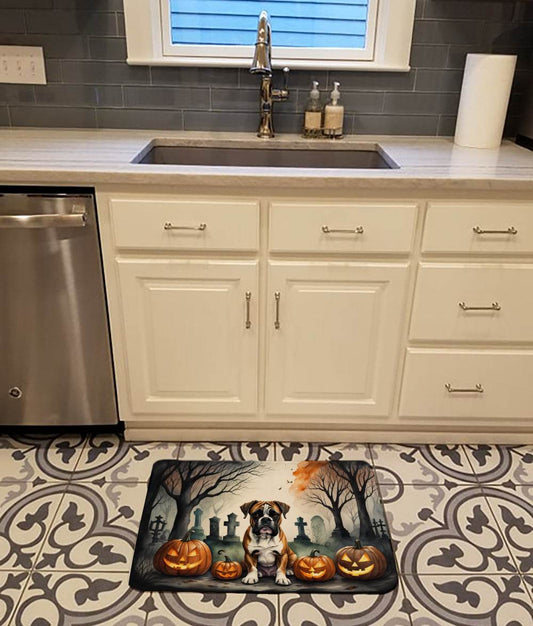 Boxer Spooky Halloween Memory Foam Kitchen Mat - Loft&Timber