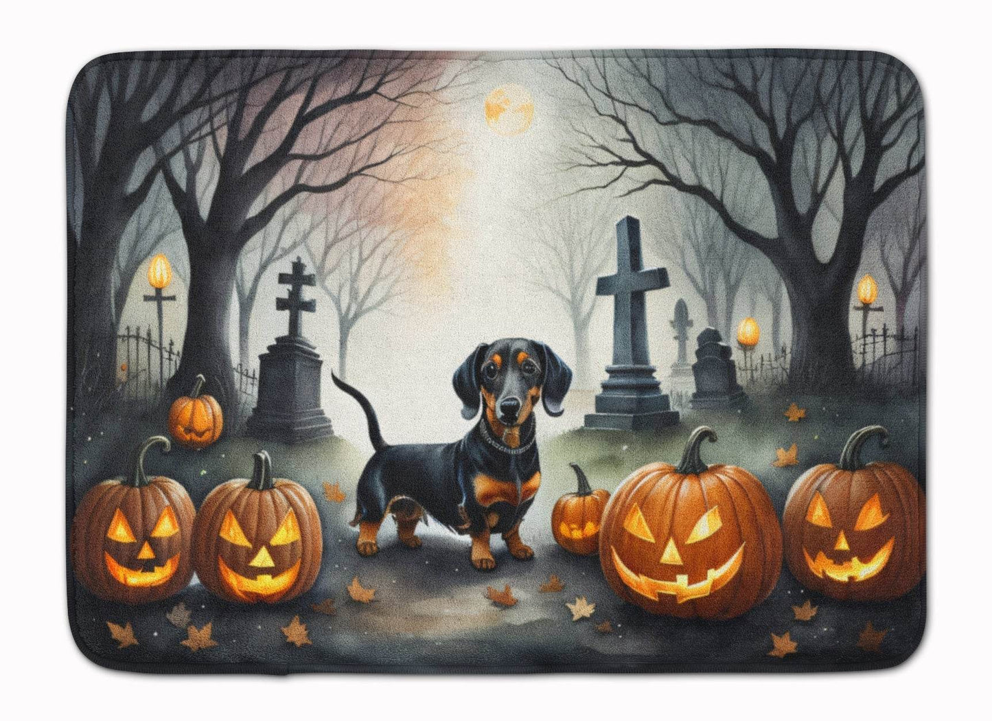 Dachshund Spooky Halloween Memory Foam Kitchen Mat - Loft&Timber