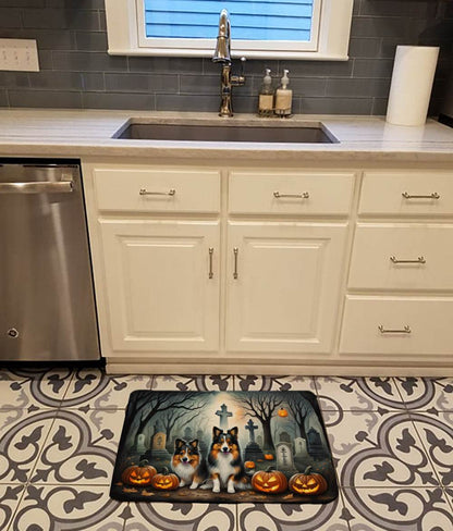 Sheltie Spooky Halloween Memory Foam Kitchen Mat - Loft&Timber
