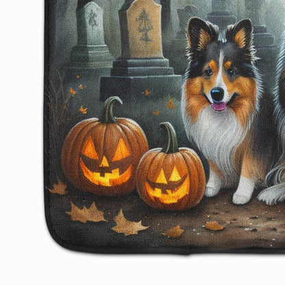 Sheltie Spooky Halloween Memory Foam Kitchen Mat - Loft&Timber
