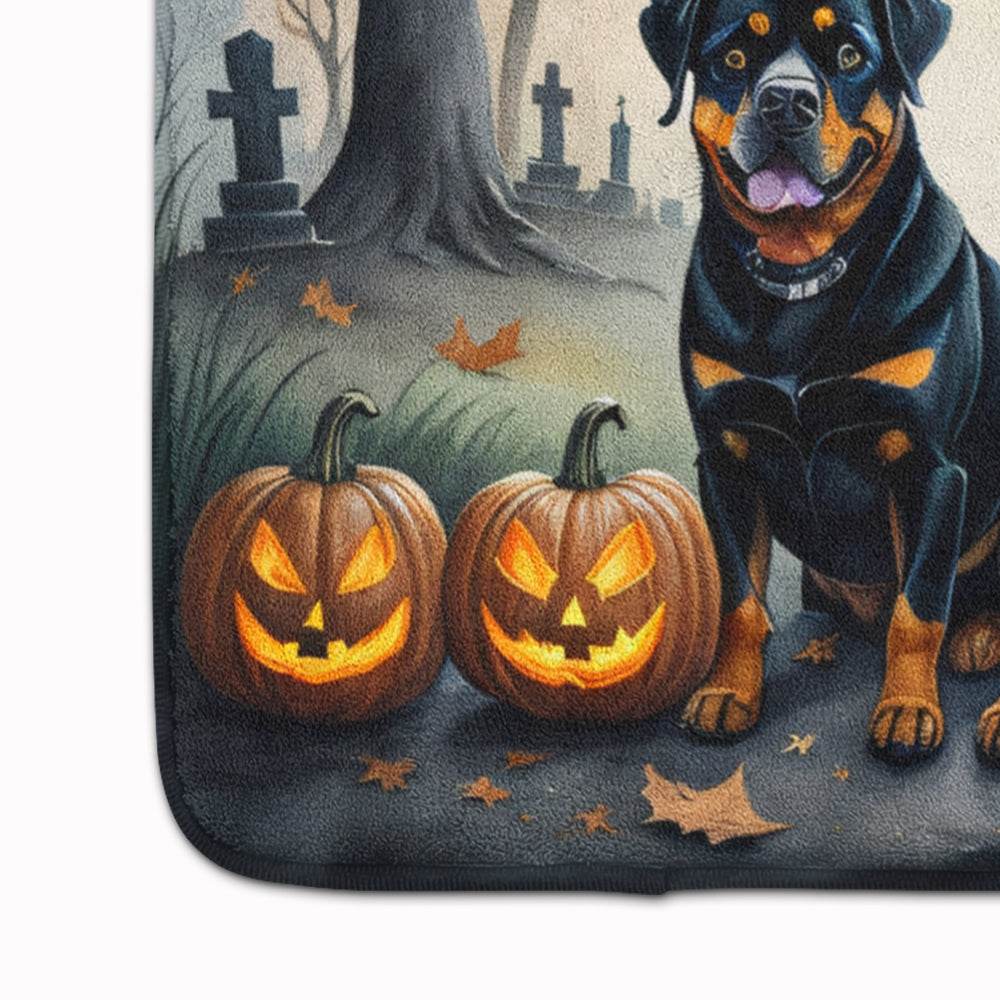 Rottweiler Spooky Halloween Memory Foam Kitchen Mat - Loft&Timber