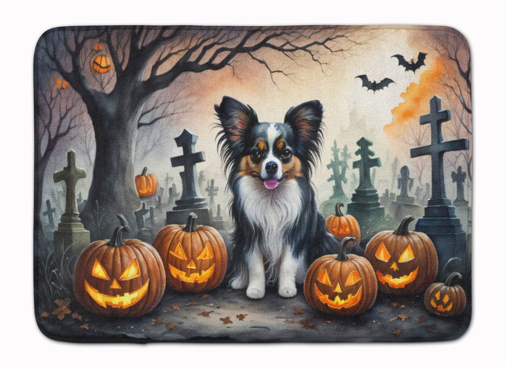 Papillon Spooky Halloween Memory Foam Kitchen Mat - Loft&Timber